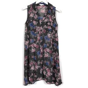 PLEIONE | Oversized Floral Sheer Cover Up | S